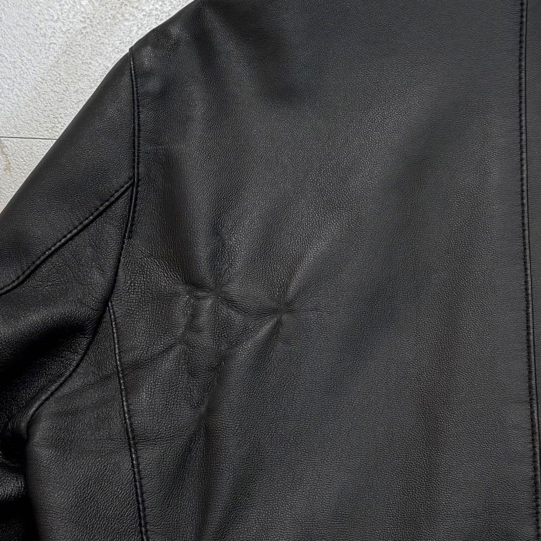 FUGA ダブル ライダース ジャケット オールレザー 本革 羊革 L