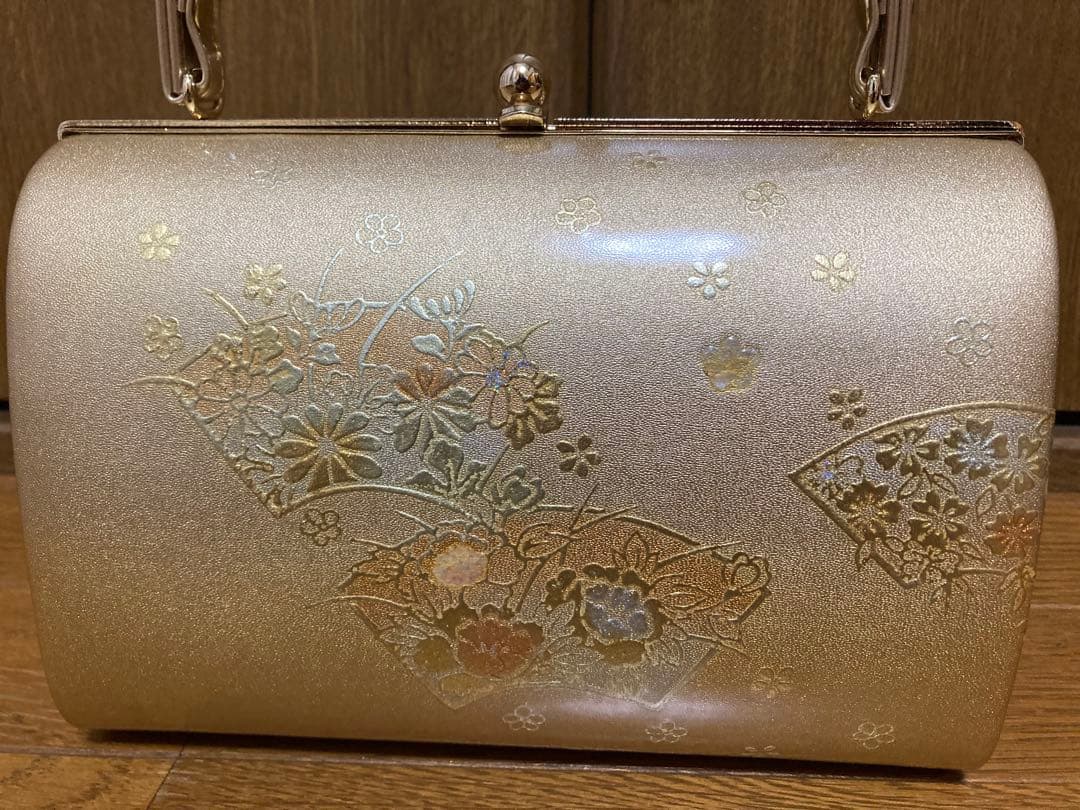 草履バッグセット　和装　成人式　振袖　結婚式　訪問着　着物　ゴールド