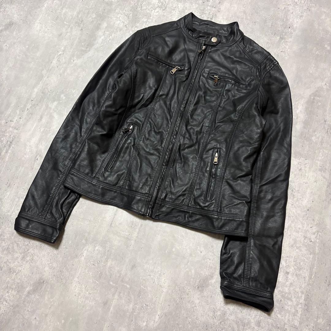 ジャケット・アウター 00s archive multi design leather jacket