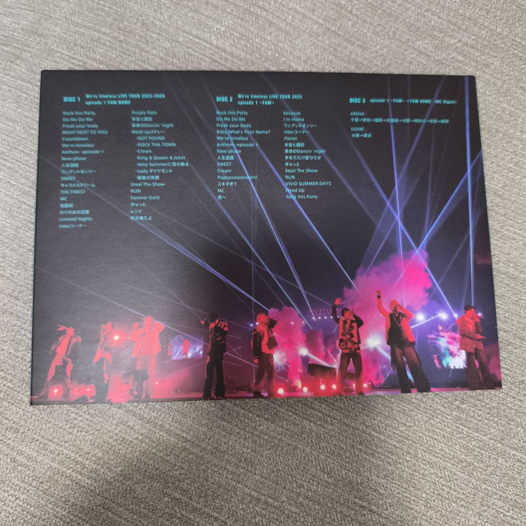 timelesz タイムレス DVD FAM DOME(初回限定盤)(3枚組)