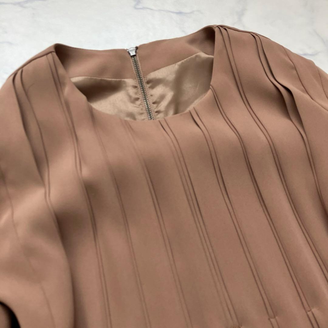 定価5.6万円✨ HIROKO BIS 【洗える】タイルプリーツワンピース