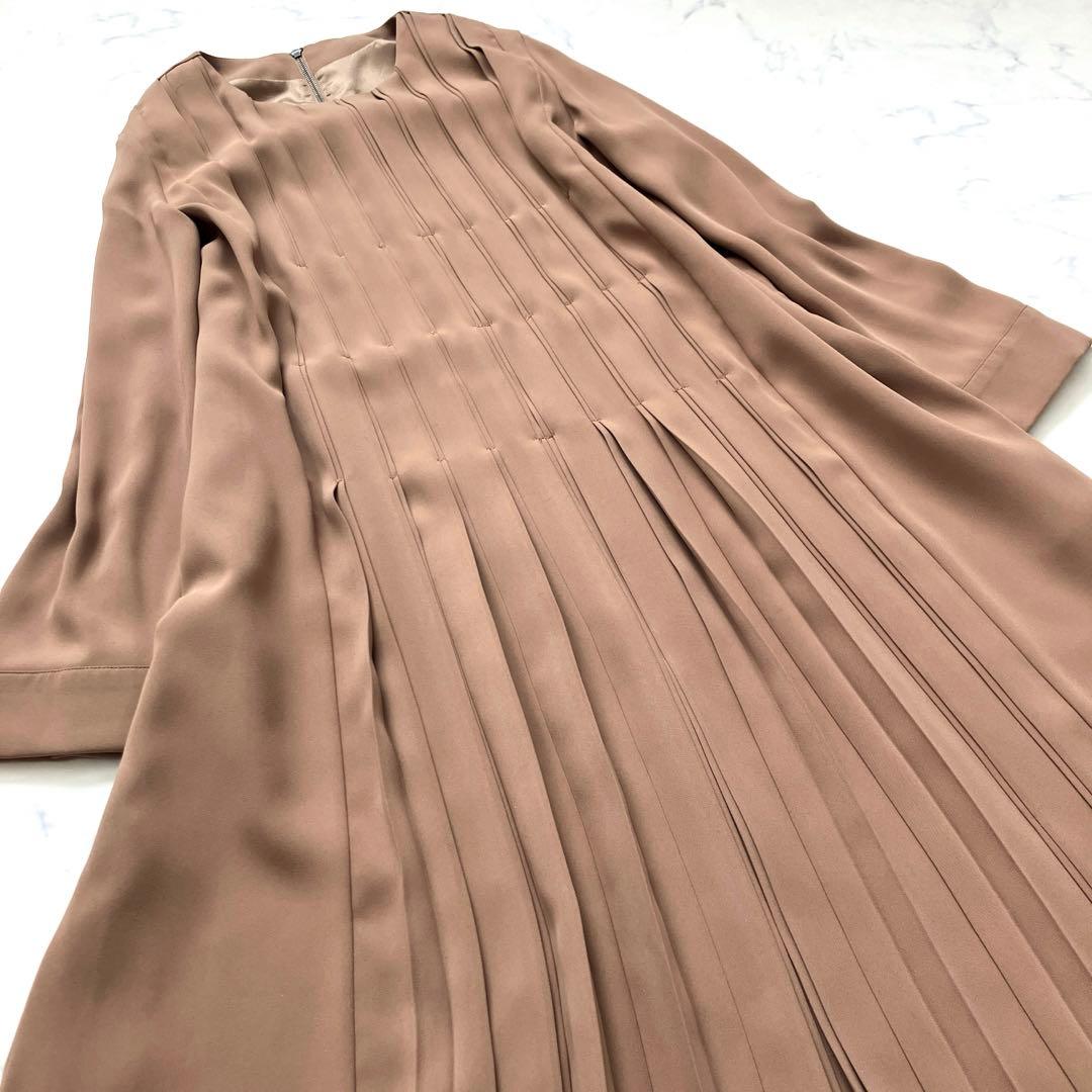 定価5.6万円✨ HIROKO BIS 【洗える】タイルプリーツワンピース