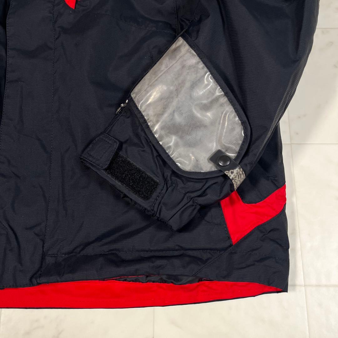 DESCENTE スキーウエア メンズ M ボードウエア ウエア上下 赤 黒