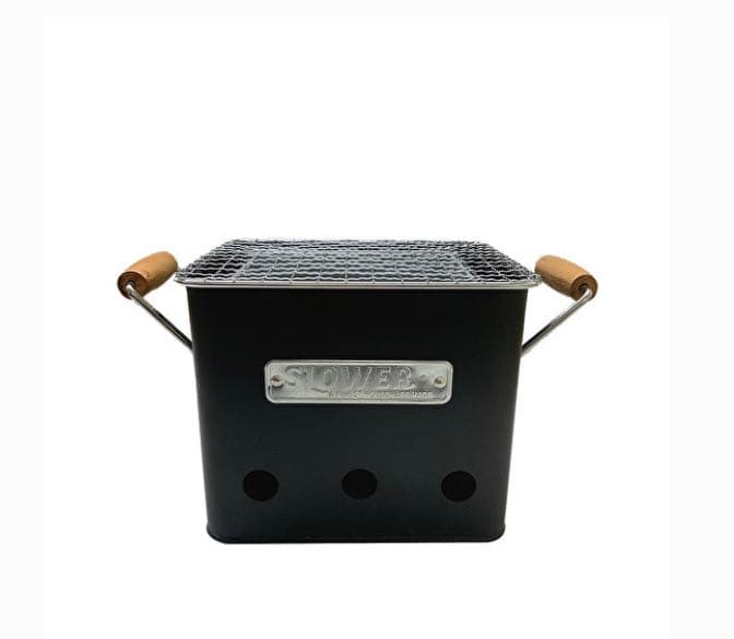 【新品】バーベキューコンロ　ミニ　ブラック　SLOWER BBQ