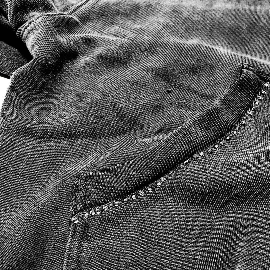 SCULPTOR Beaded Saint Hoodie Charcoal（S）