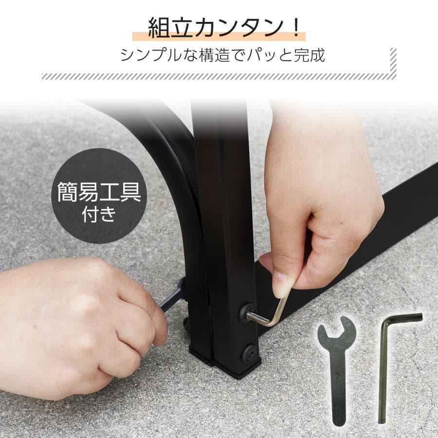 薪ラック スチール製 薪ストッカー 薪置き棚 幅200cm 耐荷重1200kg