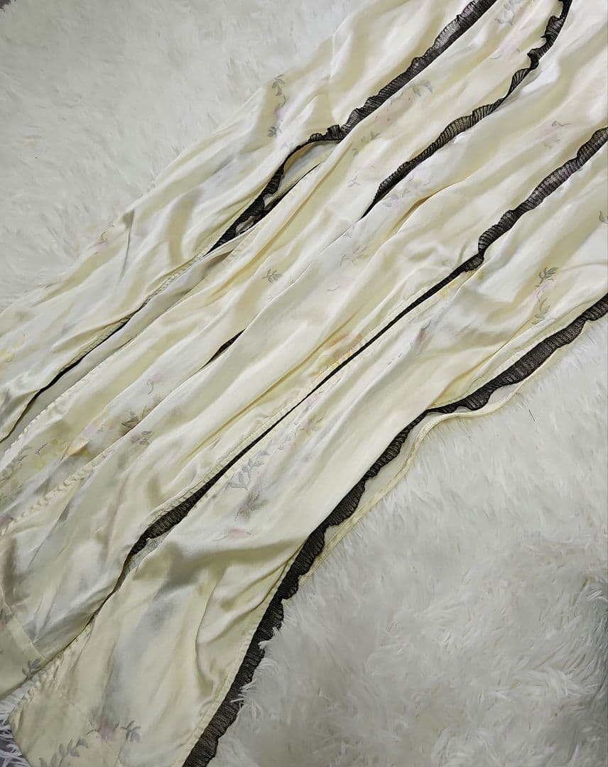 【専用】GANNI ストレッチシルクサテン マキシワンピース フローラルプリント