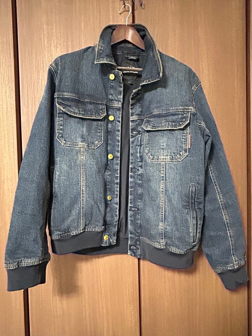 Armani Exchange ダークブルー デニムジャケット