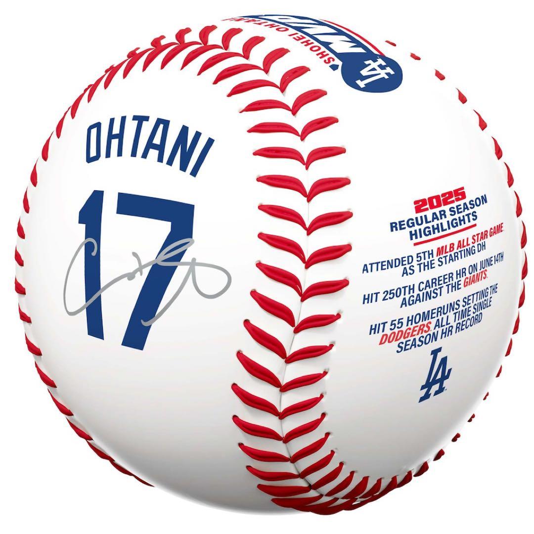 2025年MLB ナショナルリーグ MVP受賞記念 大谷翔平公式記念サインボール