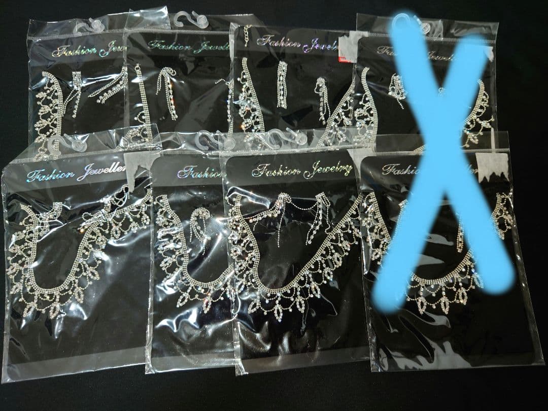 バレエ　社交ダンス　競技ダンス　ネックレス＆イヤリング　６セット　美品