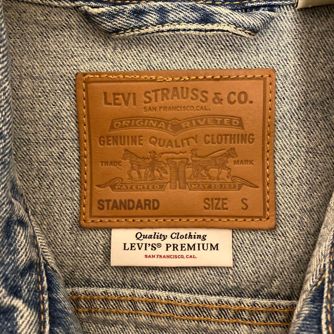 LEVI'S 501 birthdayパッチワーク デニムジャケット Sサイズ