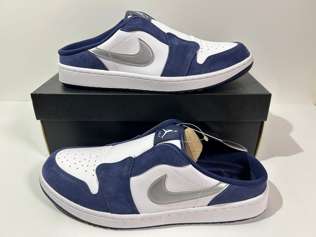 【新品】28.5cm NIKE エアジョーダン1 ミュール ゴルフ ネイビー