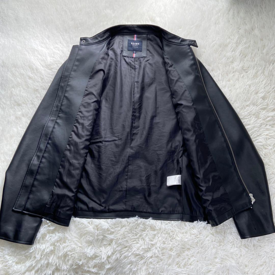 BEAMS HEART シングルライダース レザージャケット XL J58