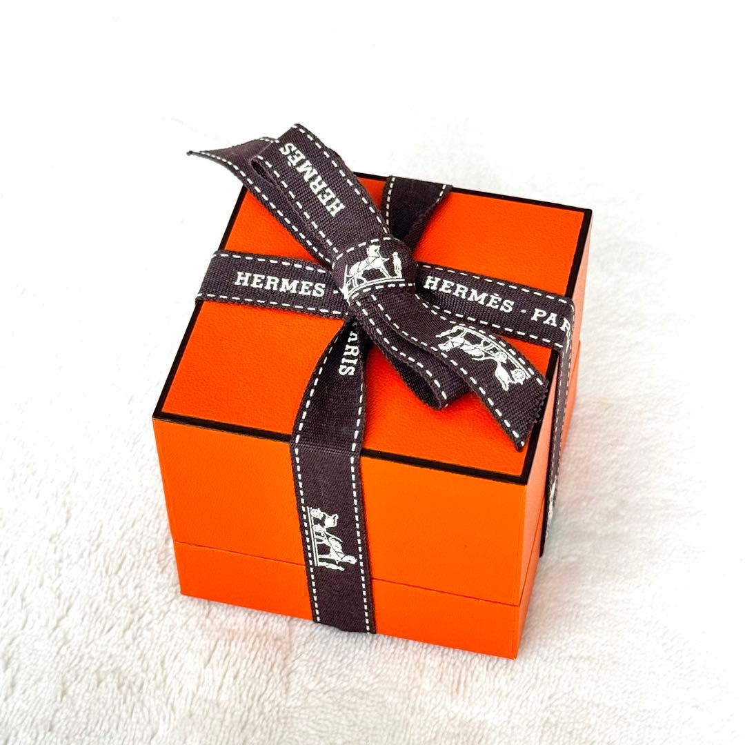 HERMES リング⠀空箱⠀オレンジ 　4箱　リボン付き