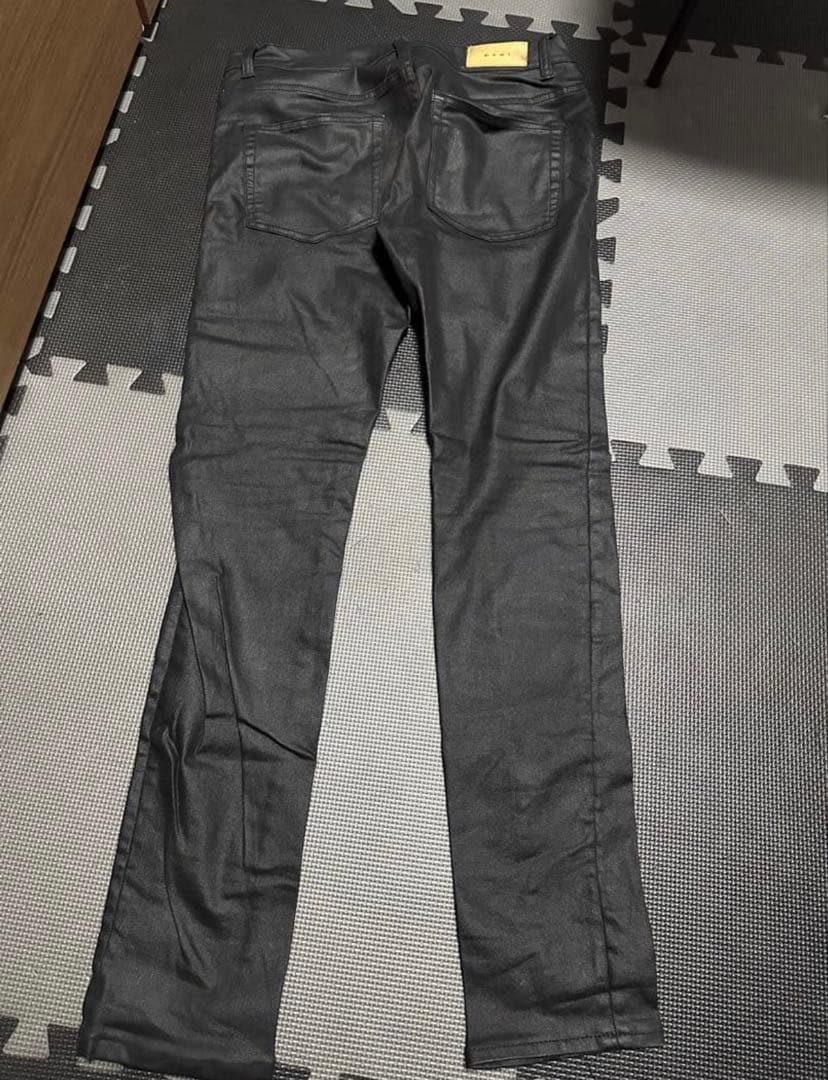 mnml ワックスコーティングスキニーデニム ストレッチ 36 レザー