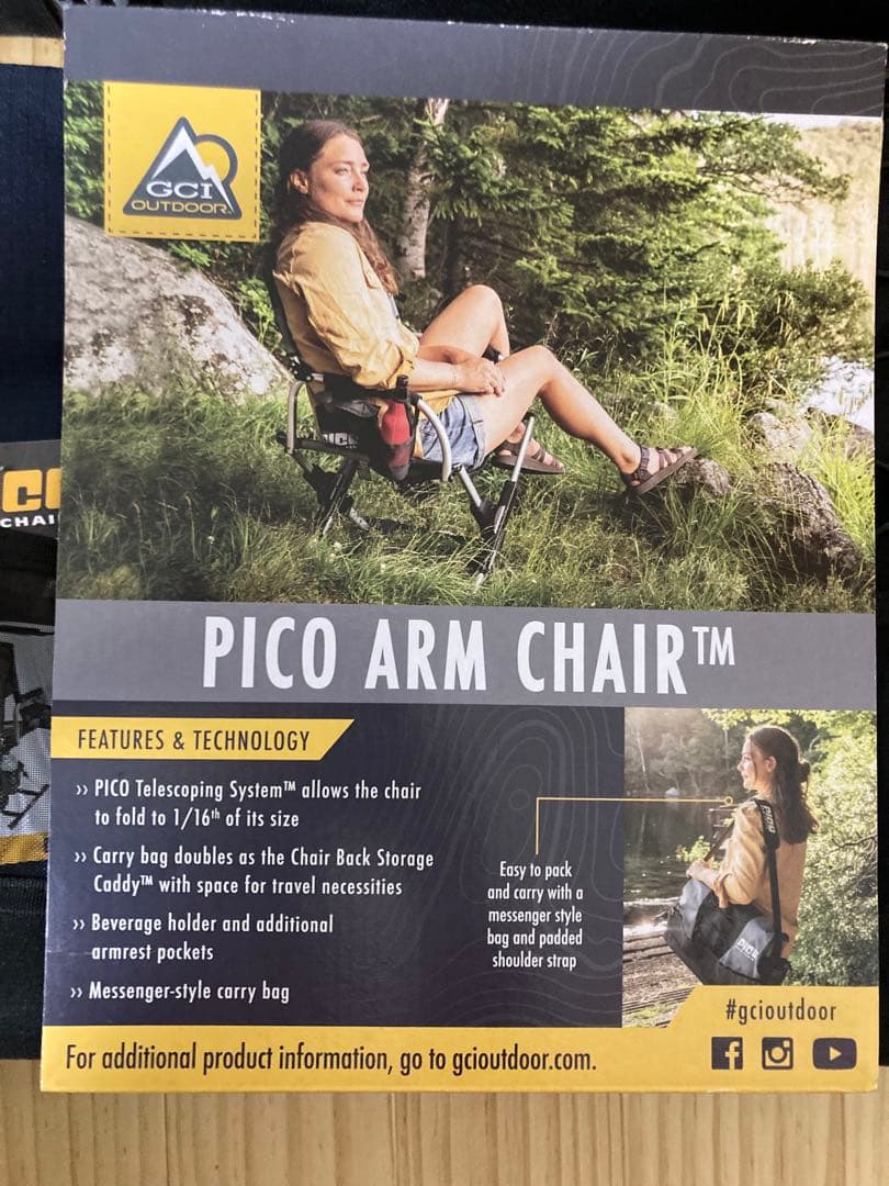 希少2脚セットGCI PICO ARM CHAIR　ピコアームチェア　キャンプ
