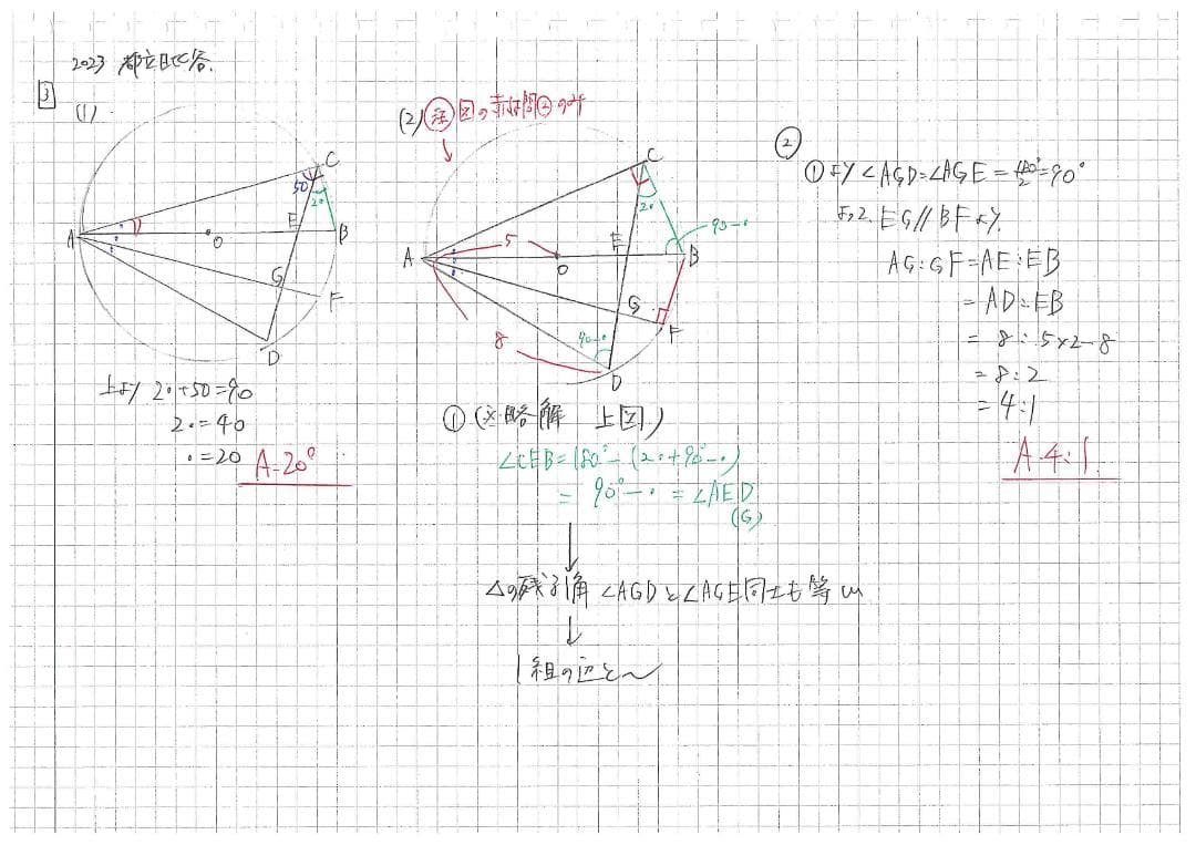 限定割引塾講師オリジナル入試数学解説(全問動画付)都立日比谷過去問2018-23