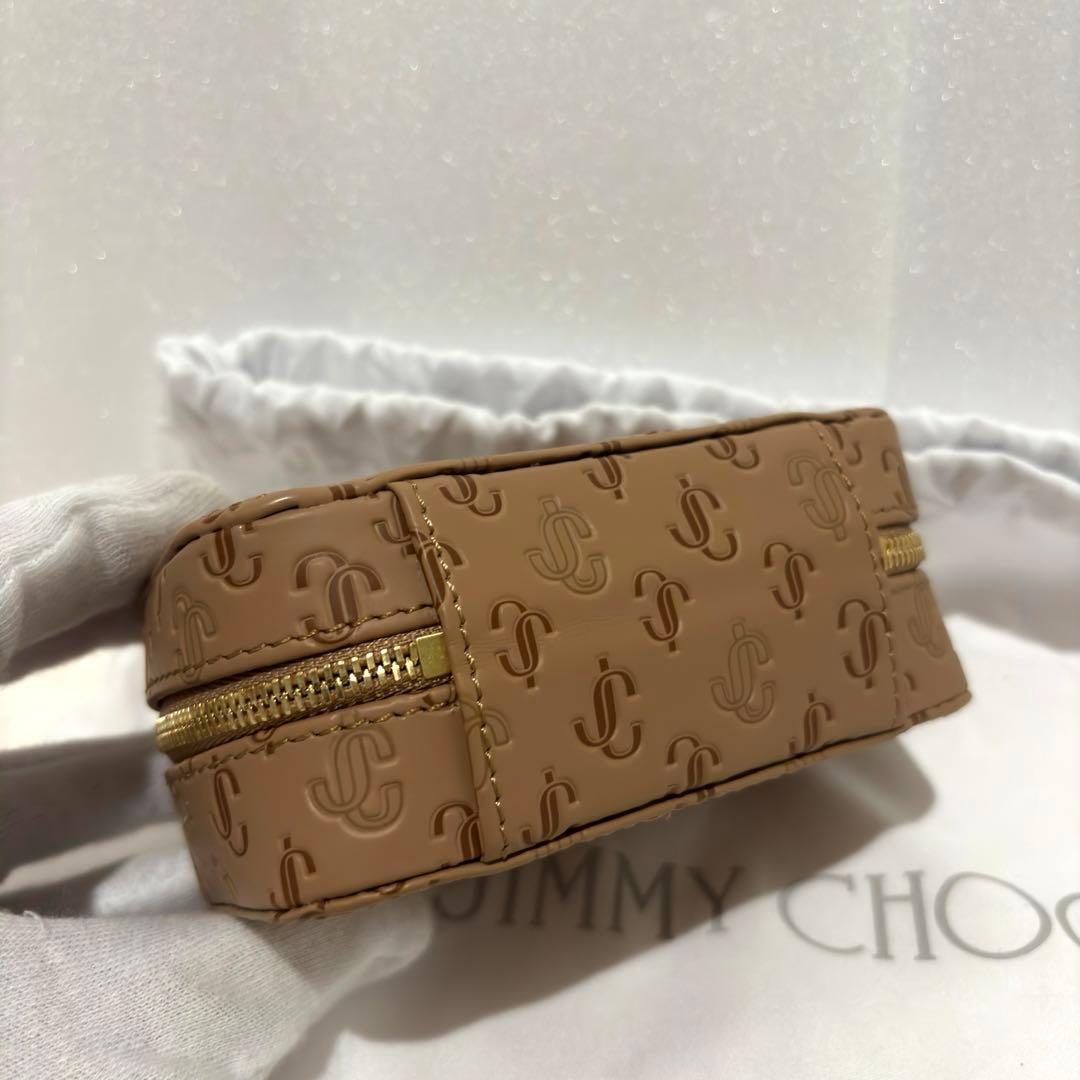 【未使用 】JIMMY CHOO ジュエリーケース ロゴ型押し ポーチ 小物入れ