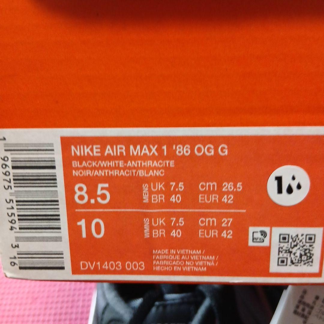 ナイキNIKE GOLF AIR MAX 1 '86 OG G 26.5cm