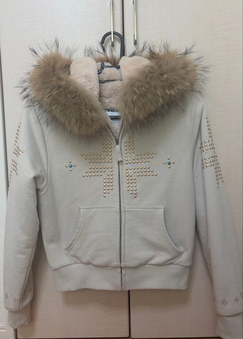 トップス SCULPTOR Fur Trimming Hooded Zip-Up