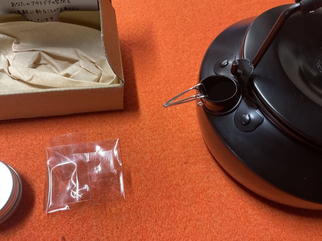 トランギア純正　超希少品0.6ブラックケトル・リッドステンレスノブ仕様新品保管品