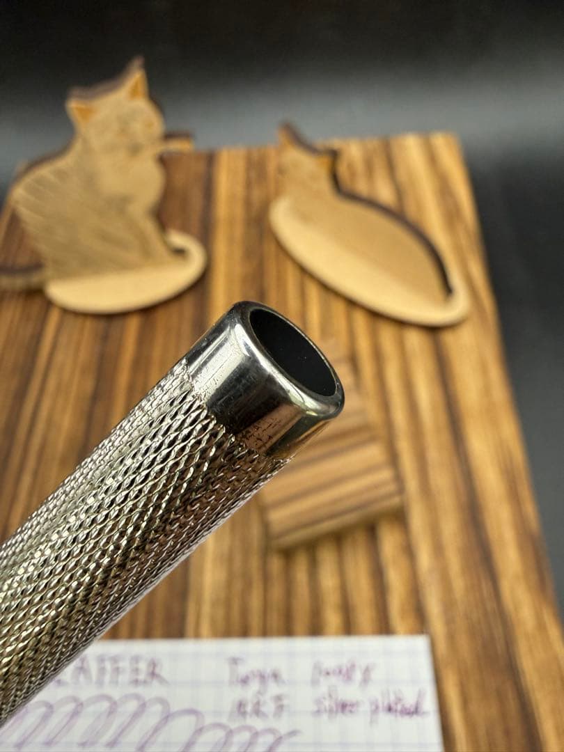 SHEAFFER 万年筆 タルガ 1008X バーレイ シルバープレート 14K