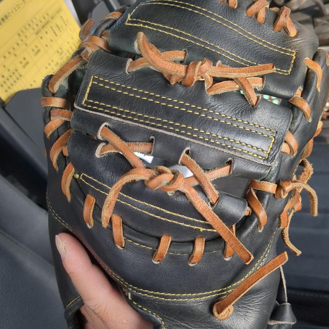 Mizunoプロ 硬式グローブ 黒　ファーストミット
