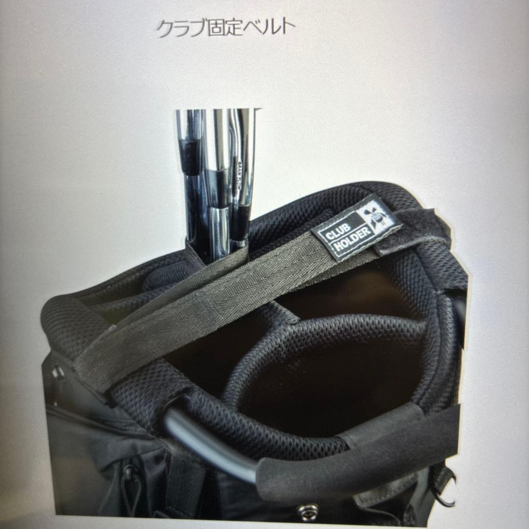 キャディバッグ ミズノ FLOTT 　垂直方向に背負えます　電車移動楽