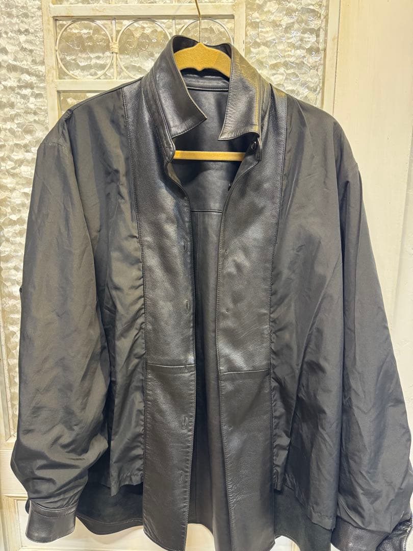 ADAM ET ROPE' シープレザー CPOシャツサイズL