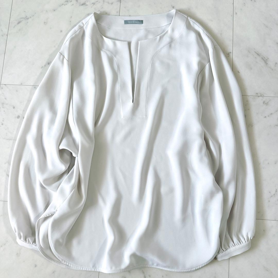 美品＊セオリーリュクス VITALIA トリアセブラウス とろみシャツ 洗える