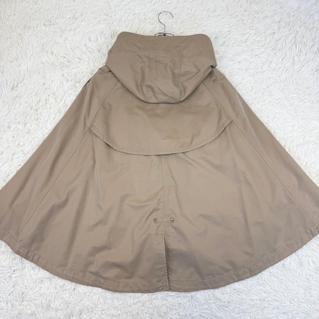 美品 バーバリーブルーレーベル Burberry ケープ コート トレンチ 38