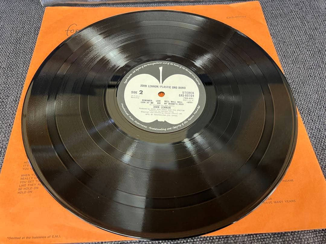 米盤ジャケ! ジョンレノン ジョンの魂 1Sマトリ EAS-80704洋楽LP