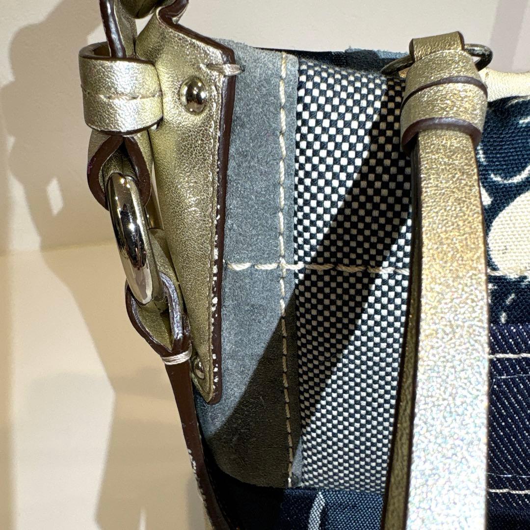 バッグ 00s coach archive patchwork denim y2k
