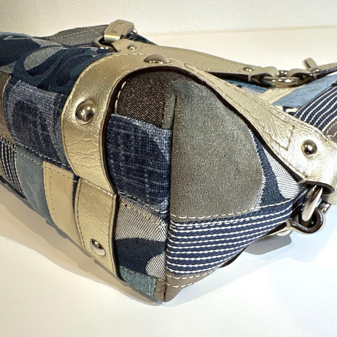 バッグ 00s coach archive patchwork denim y2k
