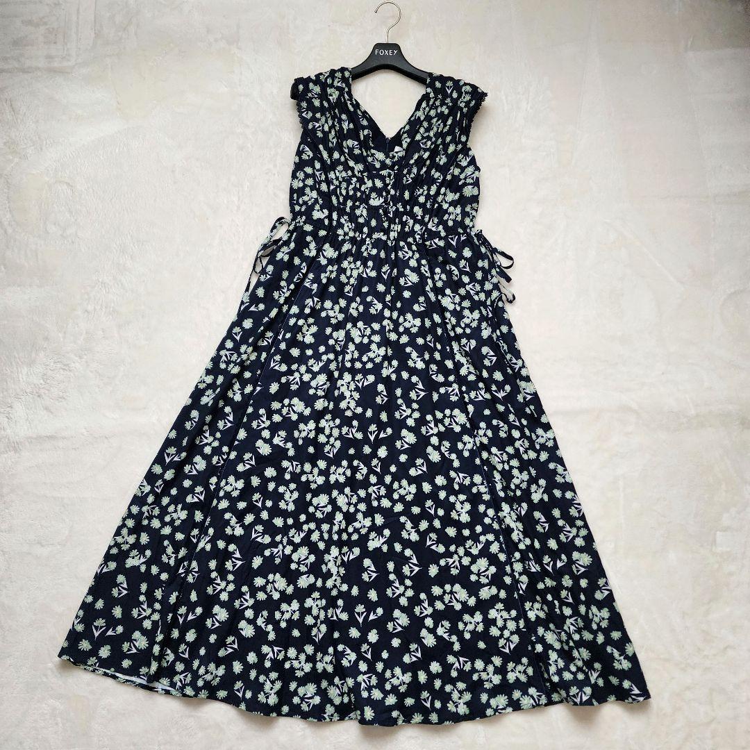herlipto Paris Daisy Long Dress ネイビー 花柄