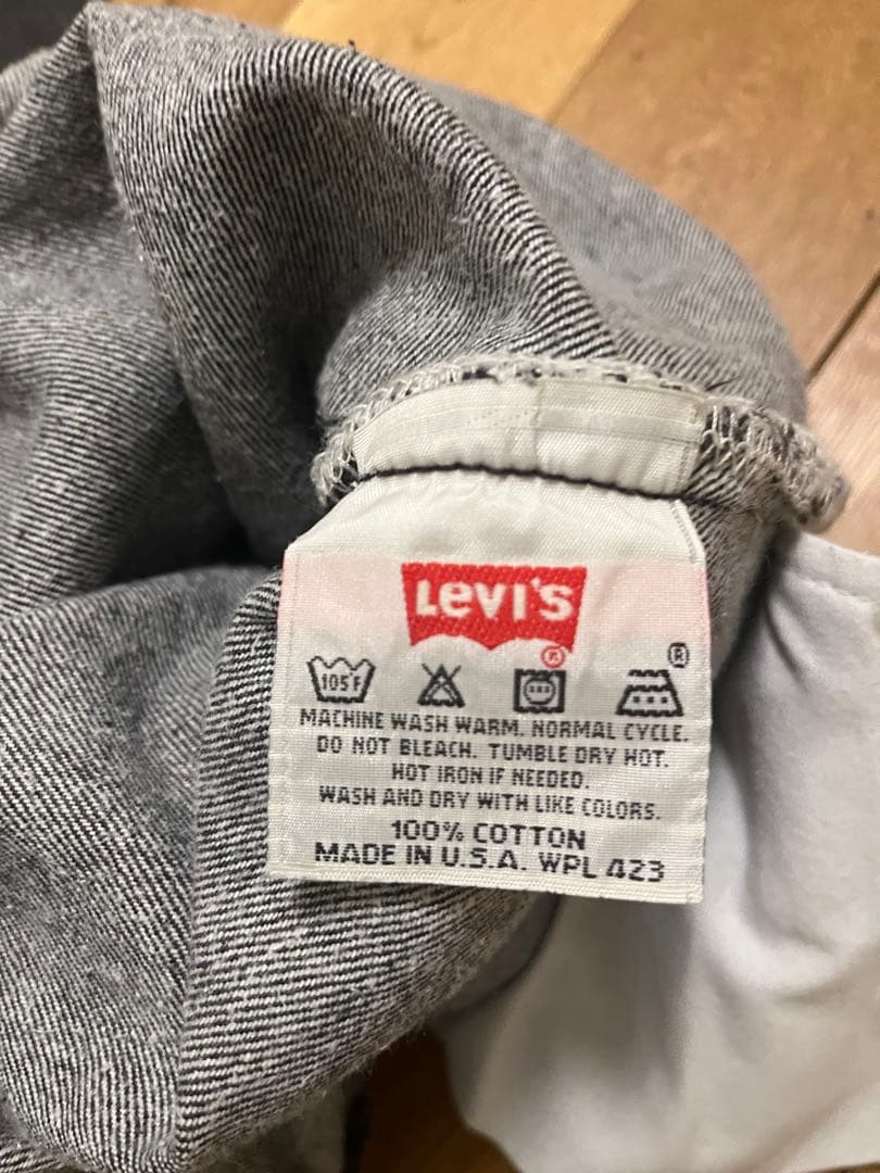 USA製 先染め ブラック LEVI'S 501 W36 L30