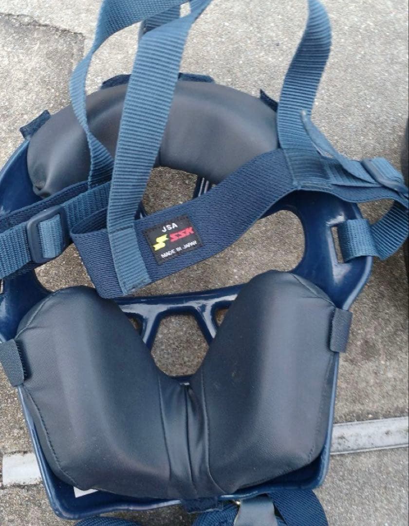 SSK キャッチャー用防具セット ネイビー 少年ソフトボール用