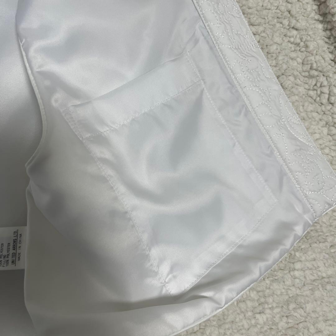 UNITED ARROWS エンブロイダリーキルト ショートベスト　キルティング