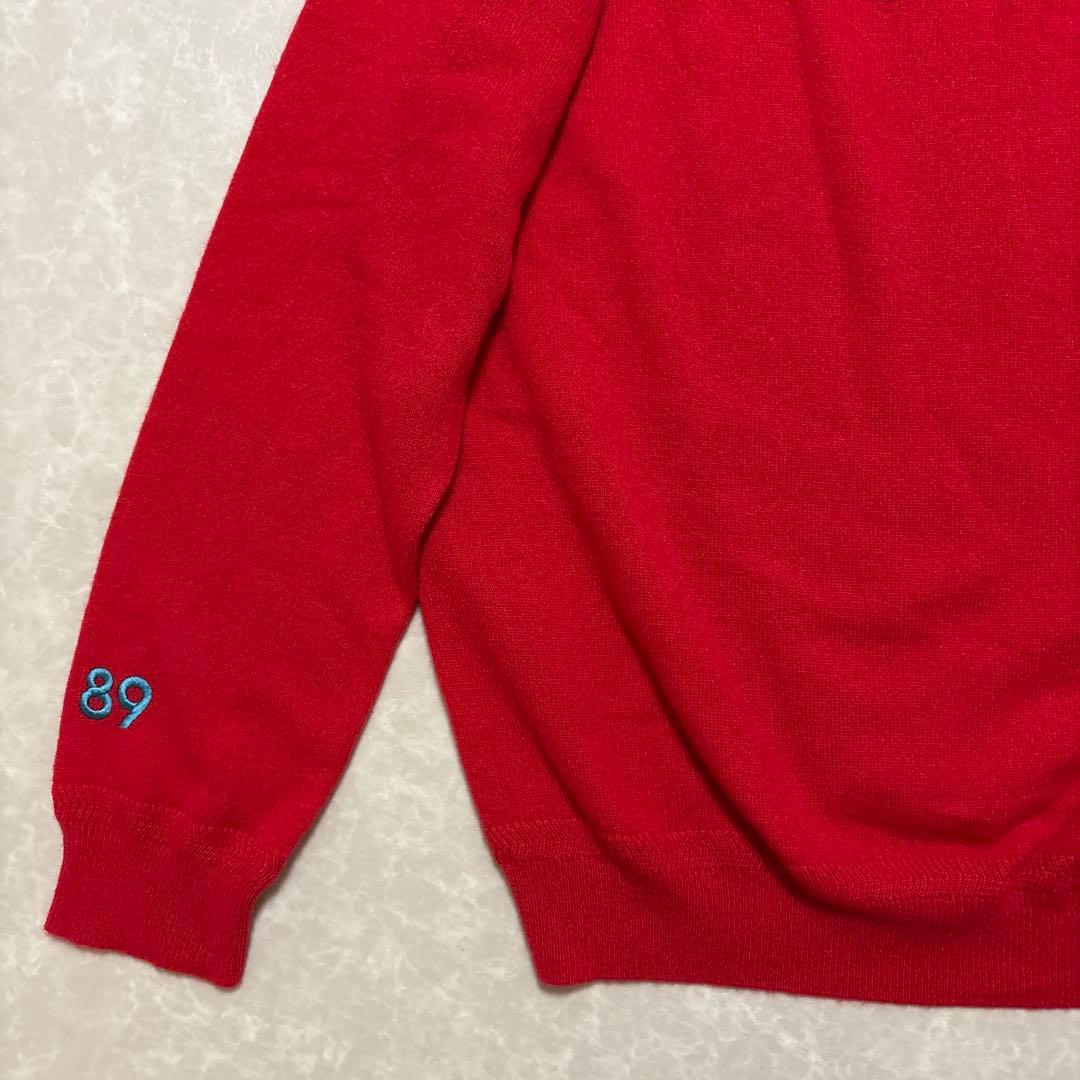 パーリーゲイツ★カシミヤ100%★ビッグロゴ★ニット【メンズ サイズ5（L】
