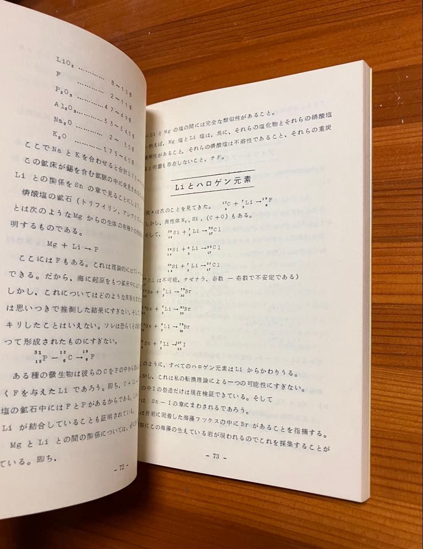 自然の中の原子変換