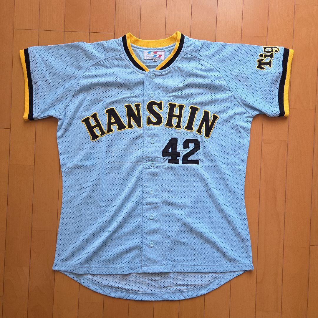 『激レア』阪神タイガース　下柳剛42 復刻青色レプリカユニホーム(新品未使用)