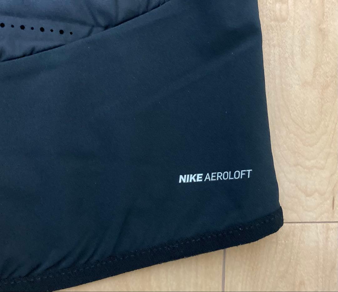 ナイキ エアロロフト ベスト ジャケット Sサイズ ブラック ランニング 美品