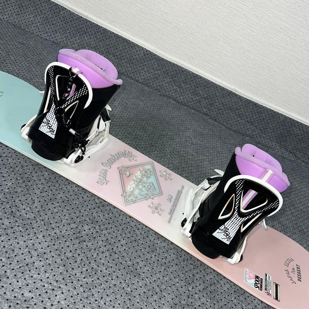５回使用 キッズスノーボード 100cm SPOON×バイン×BOAブーツ