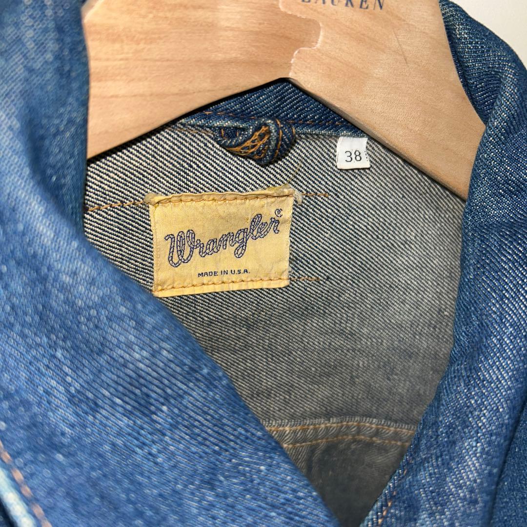 ジャケット・アウター 70s wrangler 24mjz denim jacket size 38