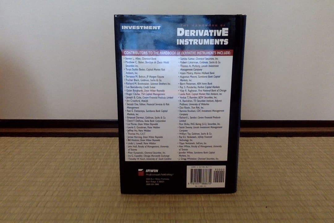 洋書 The Handbook of Derivative Instruments