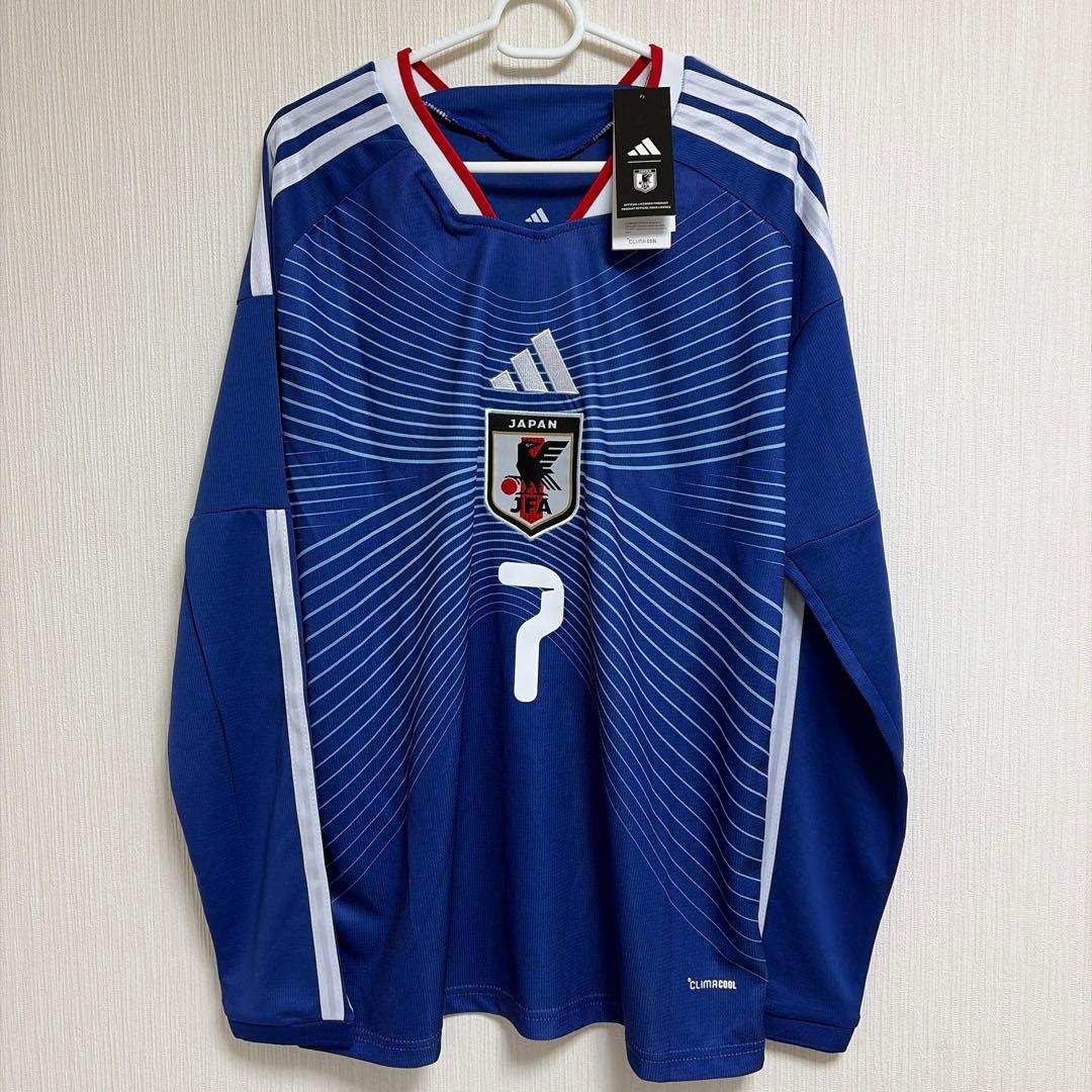【新品未使用タグ付き】日本代表ユニフォーム2026長袖モデル 三苫薫　Mサイズ