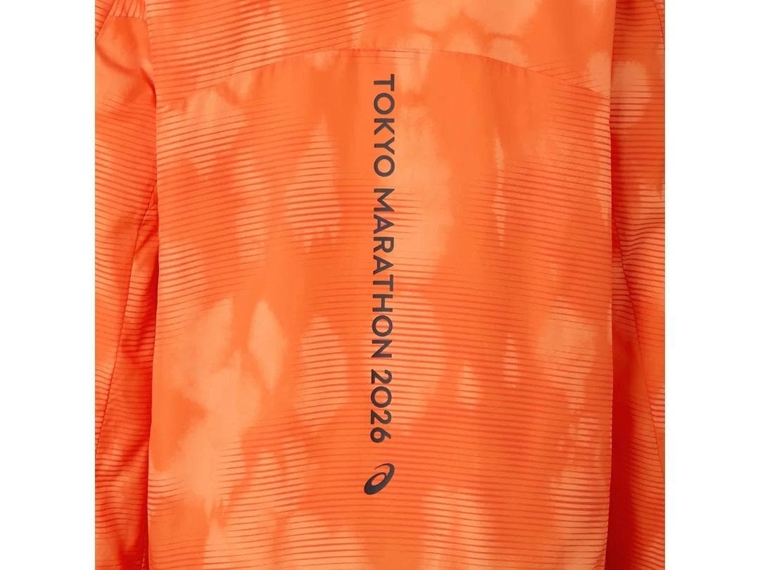 ASICS東京マラソン2026 RUN TOKYOウィンドブレーカーオレンジXL