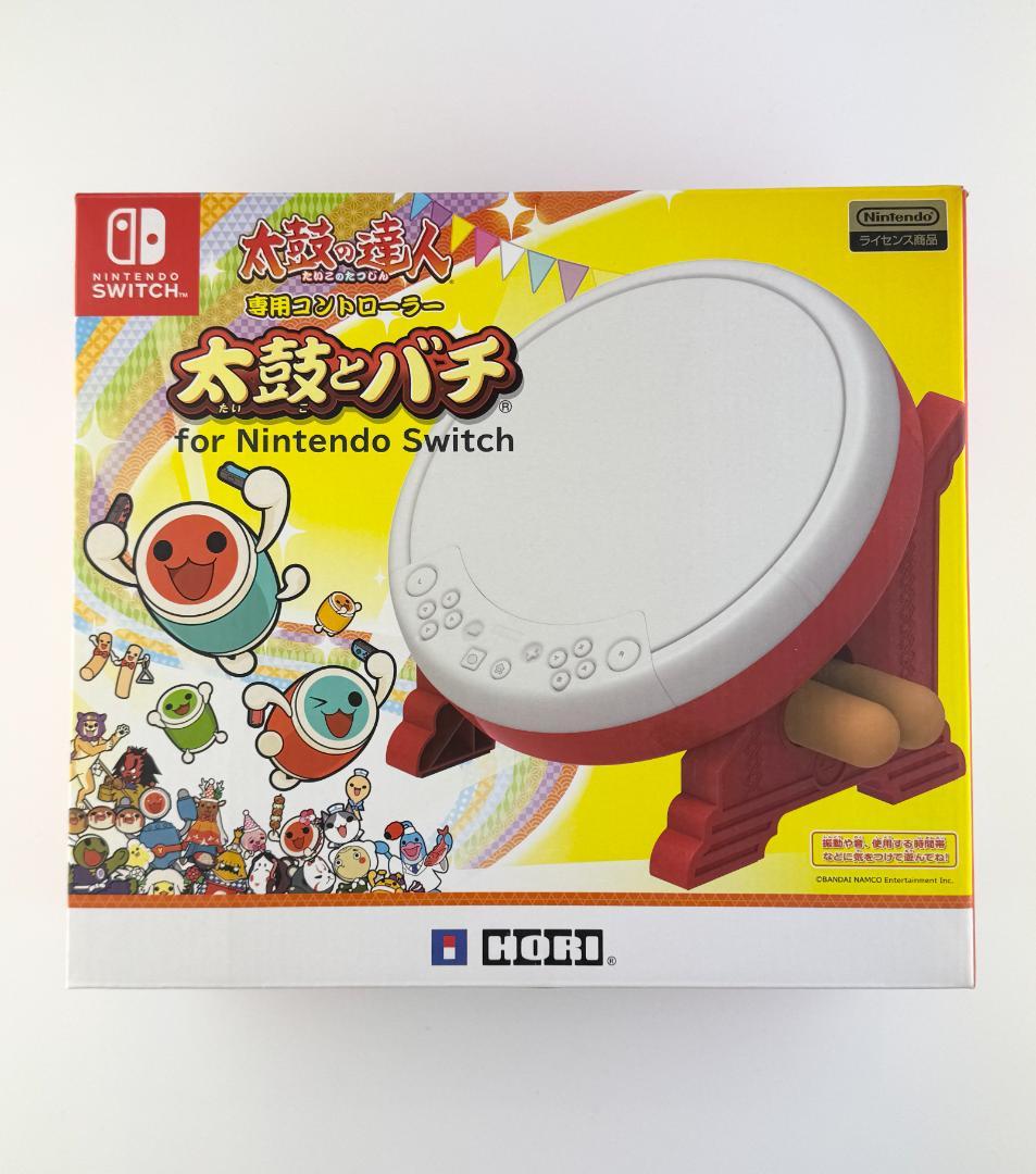 【動作正常】太鼓の達人 Nintendo Swich ソフト＆太鼓とバチ2セット