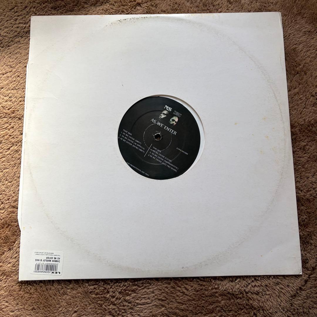 Nas & Damian Marley AS WE ENTER レコード　レア盤