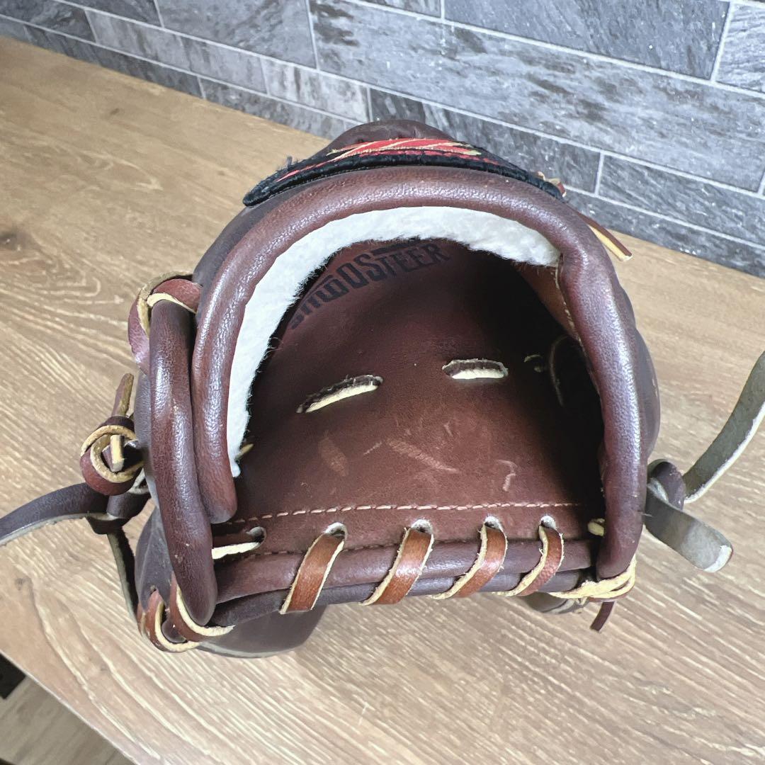 【希少】ZETT　ゼット　グローブ　旧ロゴ　外野手用　右投げ　ダークブラウン